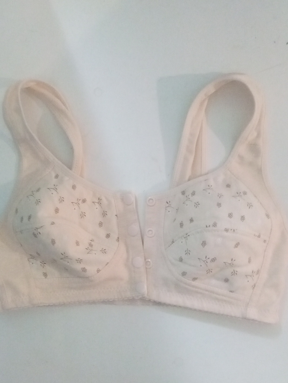 *:Unbranded Soft Front-Closure Floral Bra   Small New NWOT
